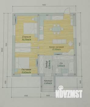 Дом 69м², 1-этажный, участок 3 сот.