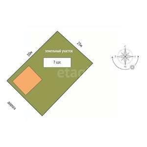 Дом 188м², 2-этажный, участок 7 сот.