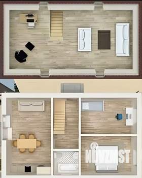 Дом 105м², 2-этажный, участок 5 сот.