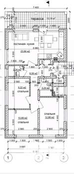 Дом 100м², 1-этажный, участок 4 сот.