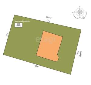 Дом 100м², 1-этажный, участок 6 сот.