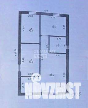 Дом 88м², 1-этажный, участок 3 сот.