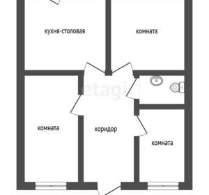 Дом 86м², 1-этажный, участок 4 сот.