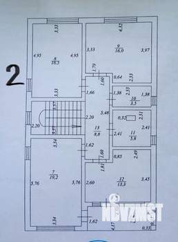 Коттедж 197м², 2-этажный, участок 5 сот.