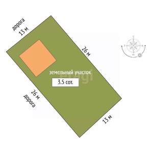 Дом 51м², 1-этажный, участок 4 сот.