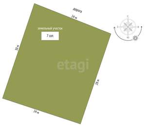 Дом 95м², 2-этажный, участок 2 сот.