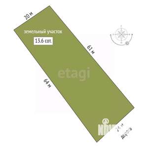 Дом 94м², 1-этажный, участок 14 сот.