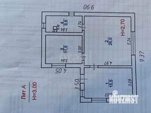 Дом 91м², 1-этажный, участок 11 сот.