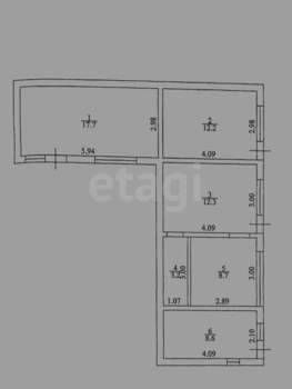 Дом 127м², 2-этажный, участок 7 сот.