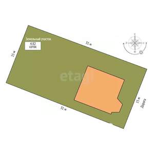 Дом 181м², 3-этажный, участок 5 сот.