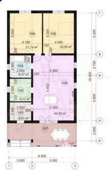 Дом 110м², 1-этажный, участок 5 сот.