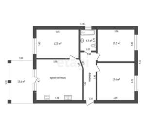 Дом 93м², 1-этажный, участок 4 сот.