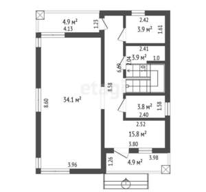 Дом 184м², 2-этажный, участок 6 сот.