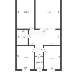 Дом 107м², 1-этажный, участок 5 сот.