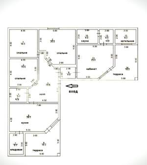 Дом 160м², 1-этажный, участок 8 сот.