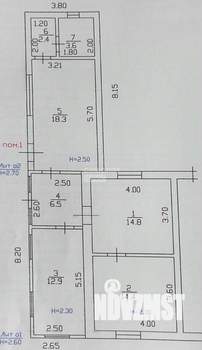 Дом 73м², 1-этажный, участок 7 сот.