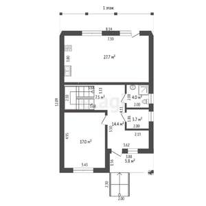 Дом 160м², 2-этажный, участок 5 сот.