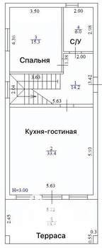 Дом 172м², 2-этажный, участок 4 сот.