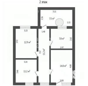 Дом 155м², 2-этажный, участок 5 сот.