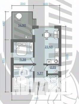 Дом 75м², 1-этажный, участок 6 сот.