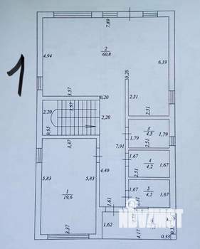 Коттедж 197м², 2-этажный, участок 5 сот.
