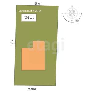 Дом 120м², 1-этажный, участок 7 сот.