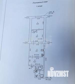 Дом 42м², 1-этажный, участок 3 сот.
