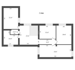 Дом 274м², 3-этажный, участок 3 сот.