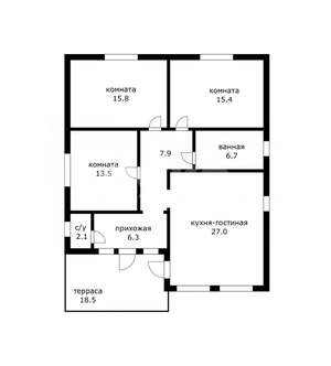 Дом 120м², 1-этажный, участок 5 сот.