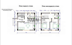 Дом 98м², 2-этажный, участок 8 сот.