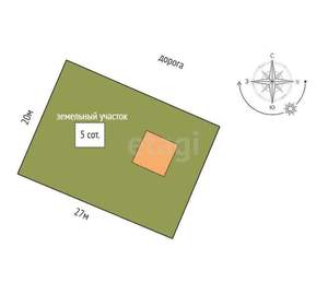 Дом 180м², 2-этажный, участок 5 сот.