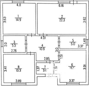 Дом 110м², 2-этажный, участок 4 сот.