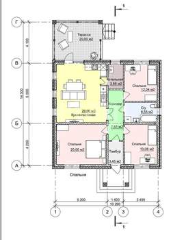 Дом 125м², 1-этажный, участок 8 сот.