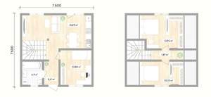 Дом 84м², 2-этажный, участок 4 сот.