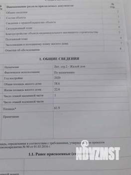 Дом 62м², 2-этажный, участок 3 сот.