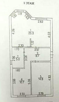 Дом 73м², 1-этажный, участок 3 сот.