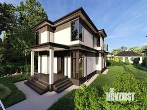 Коттедж 194м², 2-этажный, участок 6 сот.