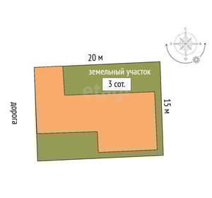 Дом 274м², 3-этажный, участок 3 сот.