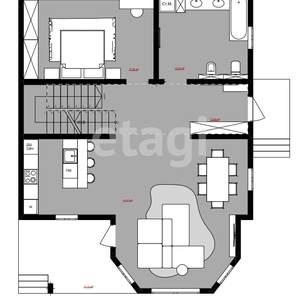 Дом 205м², 2-этажный, участок 4 сот.