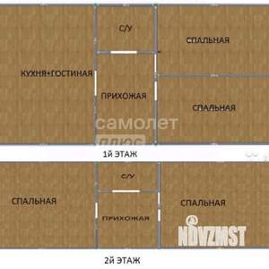 Дом 100м², 2-этажный, участок 3 сот.