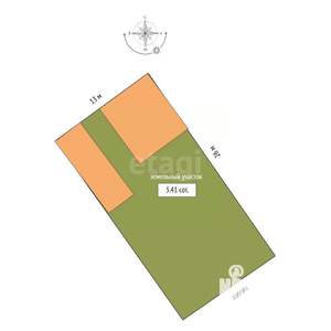 Дом 68м², 2-этажный, участок 3 сот.