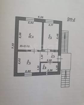 Дом 62м², 1-этажный, участок 5 сот.