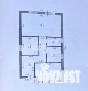 Дом 88м², 1-этажный, участок 3 сот.