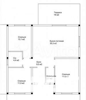 Дом 108м², 1-этажный, участок 7 сот.
