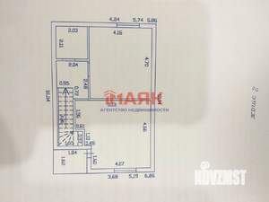 Таунхаус 90м², 2-этажный, на длительный срок, 