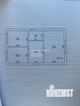 Дом 62м&sup2;, 1-этажный, участок 3 сот.  