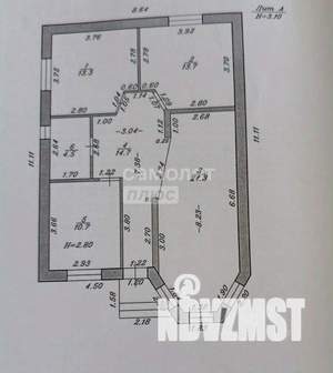 Дом 81м&sup2;, 1-этажный, участок 6 сот.  