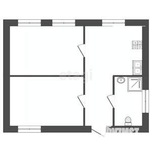 Дом 80м&sup2;, 1-этажный, участок 10 сот.  