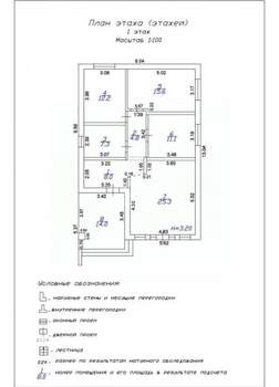 Дом 102м&sup2;, 1-этажный, участок 4 сот.  
