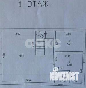 Дом 80м&sup2;, 2-этажный, участок 5 сот.  
